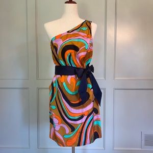 Milly one shoulder dress Sz 6